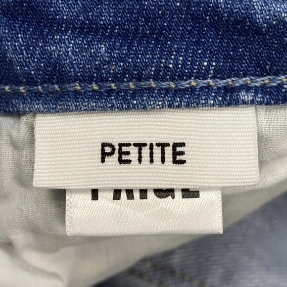 Paige Women’s Leenah High-Rise Straight Leg Jeans “Chaming Blue” Size 26P - Picture 5 of 13